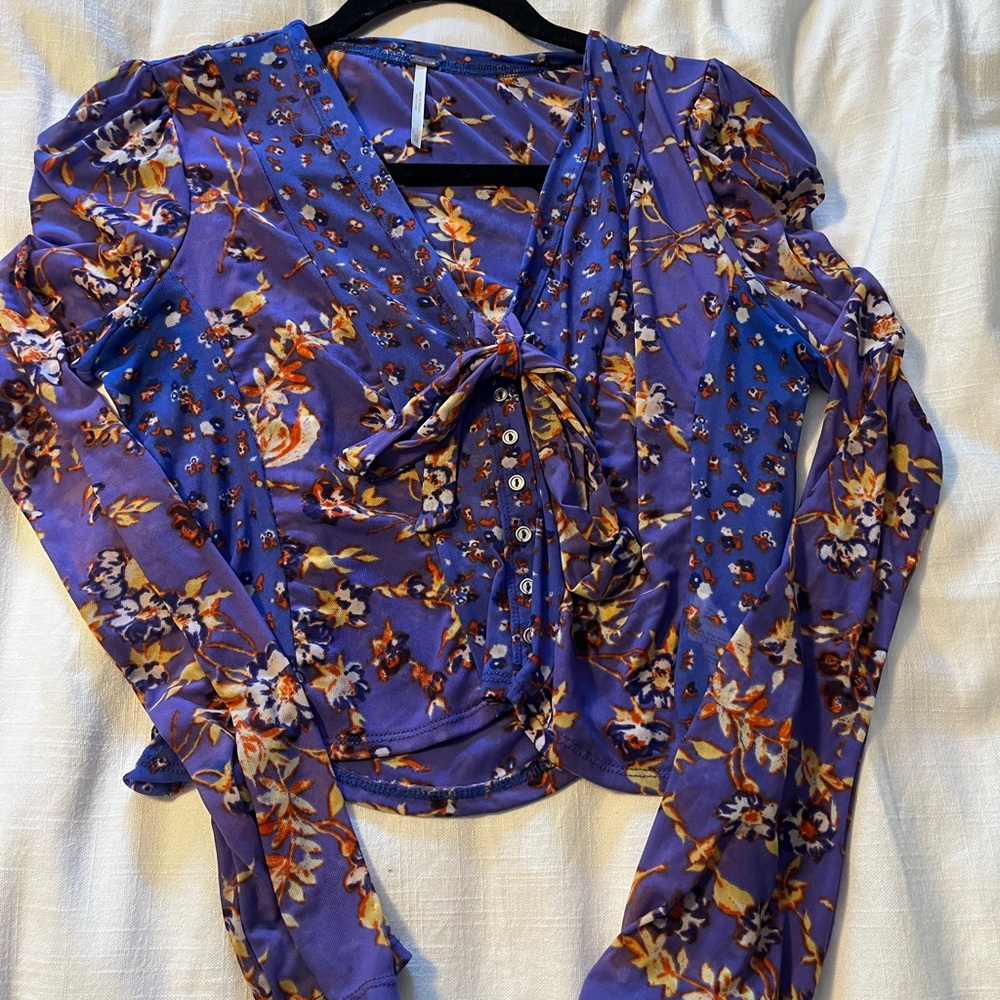 Floral Purple Women's Top